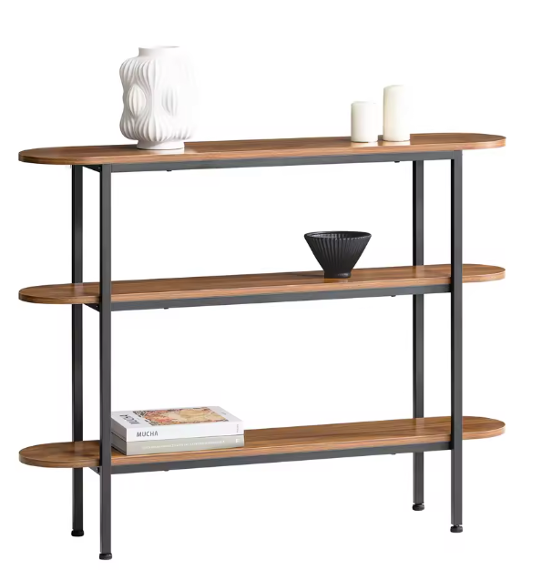 Smal dressoir 110 cm – haltafel met 3 open opbergvakken