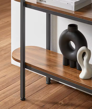 Smal dressoir 110 cm – haltafel met 3 open opbergvakken