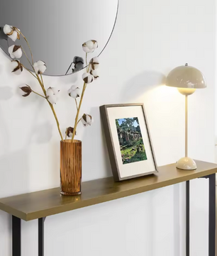 Industriële consoletafel 120 cm – smal met metalen frame