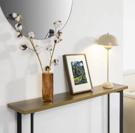 Industriële consoletafel 120 cm – smal met metalen frame