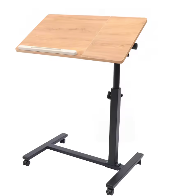 Verrijdbaar Laptopbureau – 360° Draaibaar & Verstelbaar Tafelblad