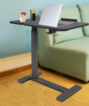Verstelbare laptoptafel op wielen – staand bureau 66–104 cm