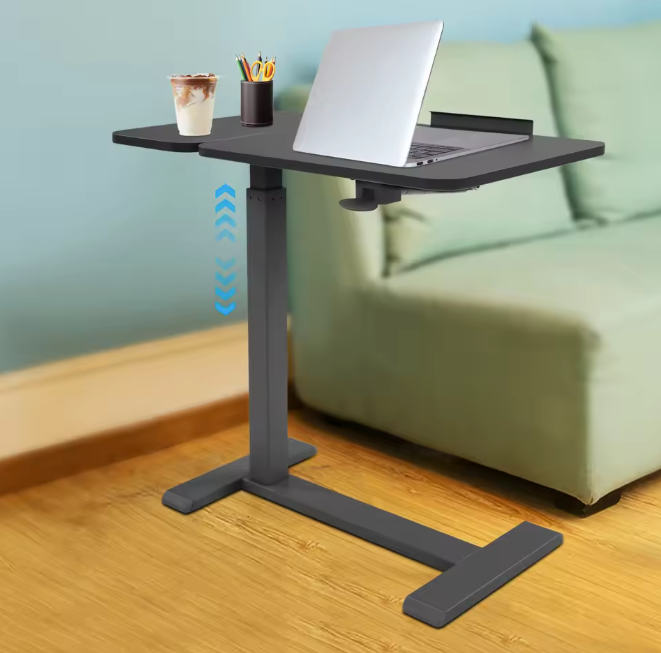 Verstelbare laptoptafel op wielen – staand bureau 66–104 cm