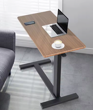 Verstelbare Overbed Tafel op Wielen – Industrieel Design & Multifunctioneel