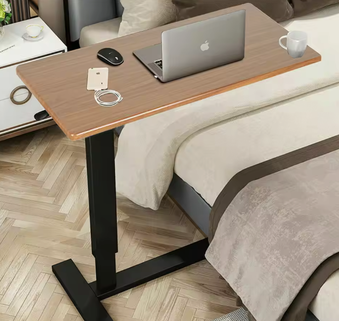Verstelbare Overbed Tafel op Wielen – Industrieel Design & Multifunctioneel
