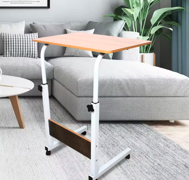Verstelbaar Laptopbureau met Wielen – Mobiel en Multifunctioneel