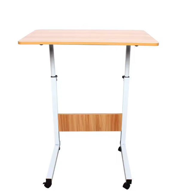Verstelbaar Laptopbureau met Wielen – Mobiel en Multifunctioneel