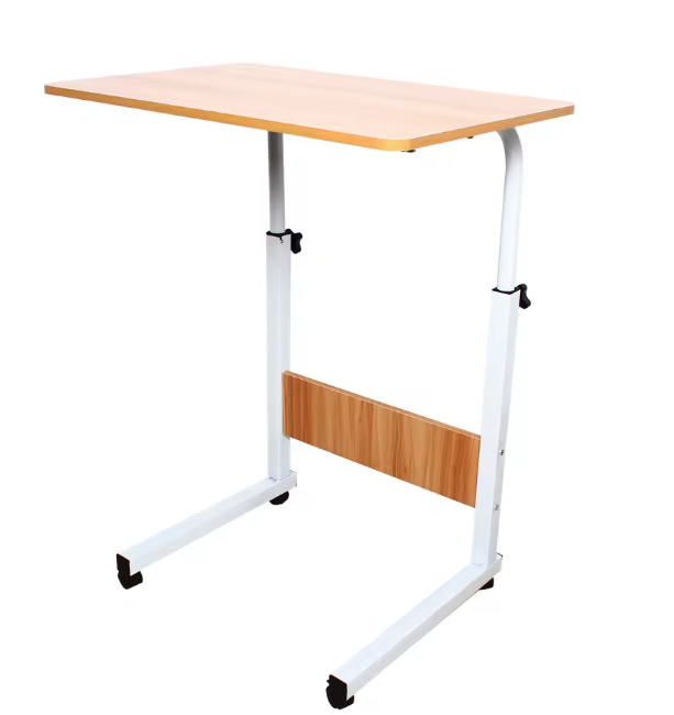Verstelbaar Laptopbureau met Wielen – Mobiel en Multifunctioneel