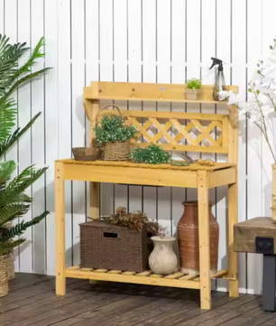 Tuintafel met spoelbak en uitschuifblad – 92×45×120 cm