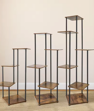 Plantenstandaard met 4–6 lagen – hout & metaal voor binnen