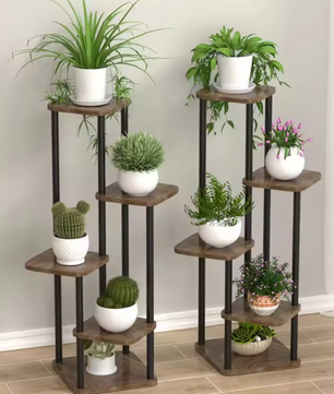 Plantenrek met 6/7/8 Lagen – Metalen Plantenstandaard voor Binnen & Buiten