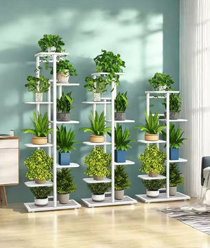 Plantenrek met 6/7/8 Lagen – Metalen Plantenstandaard voor Binnen & Buiten