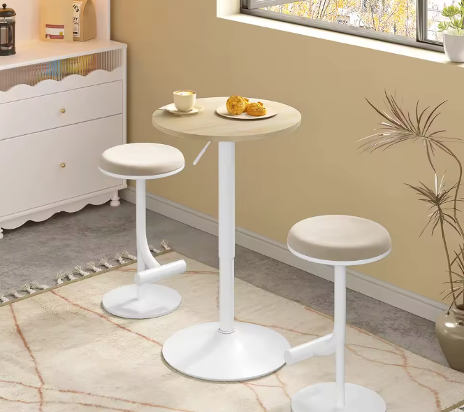 Ronde draaibare bartafel – in hoogte verstelbaar 52 cm