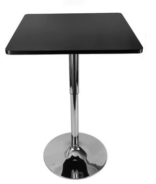 Vierkante verstelbare bartafel 70–90 cm met gaslift