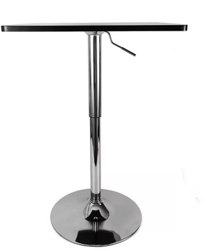 Vierkante verstelbare bartafel 70–90 cm met gaslift
