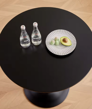 Ronde eettafel 70 cm wit met tulpenvoet en MDF blad