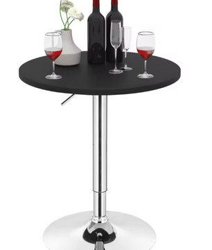 Verstelbare ronde bartafel 60 cm met draaibaar blad