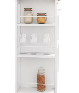 Keukentrolley met Lade, Werkblad & Planken – 73×88×38 cm