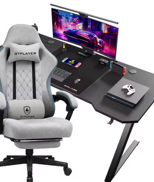 Gamingbureau en Gamestoel Set – Ergonomisch, Verstelbaar en Stijlvol