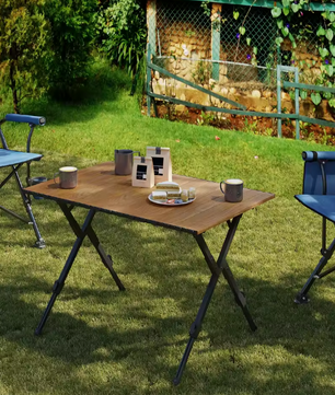 Opvouwbare Campingtafel – Verstelbare Hoogte & Draagtas, 92 cm Breed