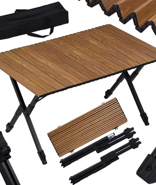 Opvouwbare Campingtafel – Verstelbare Hoogte & Draagtas, 92 cm Breed
