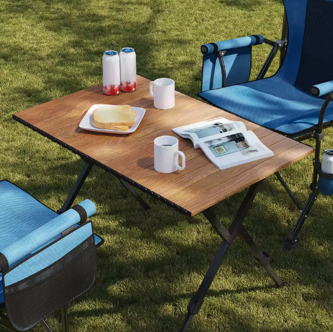 Opvouwbare Campingtafel – Verstelbare Hoogte & Draagtas, 92 cm Breed