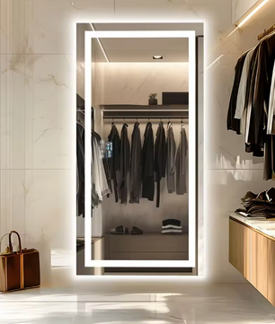 XXL LED Badkamerspiegel – Bluetooth, Anti-Condens & Display