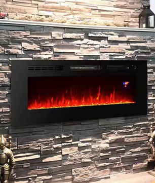 Elektrische wandhaard 50 inch met afstandsbediening