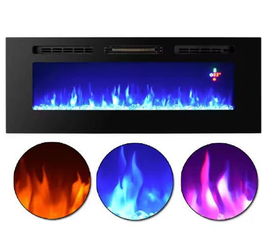 Elektrische wandhaard 50 inch met afstandsbediening