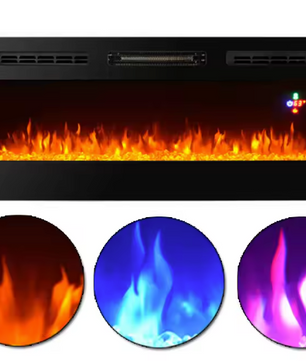 Elektrische wandhaard 50 inch met afstandsbediening