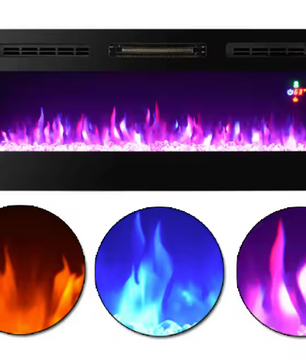 Elektrische wandhaard 50 inch met afstandsbediening