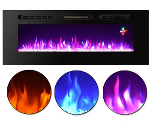 Elektrische wandhaard 50 inch met afstandsbediening