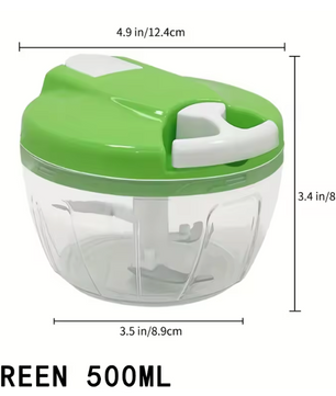 Handmatige groentehakker met trekkoord – 500/900 ml