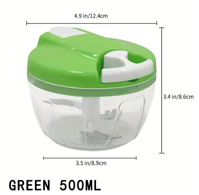 Handmatige groentehakker met trekkoord – 500/900 ml