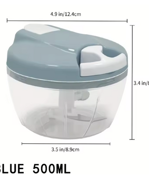 Handmatige groentehakker met trekkoord – 500/900 ml