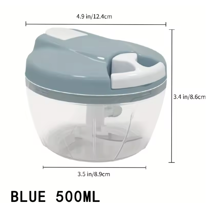 Handmatige groentehakker met trekkoord – 500/900 ml