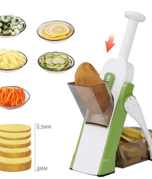Multifunctionele Groentesnijder – RVS Mes & Ergonomisch Ontwerp