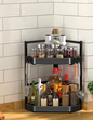 Hoekrek voor Keuken – Kruidenplank zonder Boren, Driehoekig Design