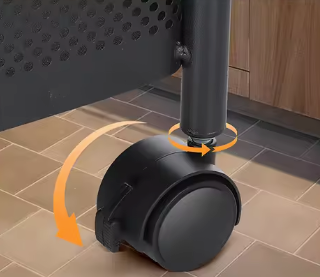 Roterend Opbergrek met 6 Lagen – Draaibare Fruitmand van Metaal voor Keuken en Badkamer