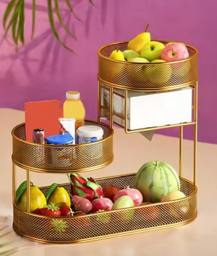Aanrecht Fruitmand van Metaaldraad – Ruimtebesparend en Decoratief