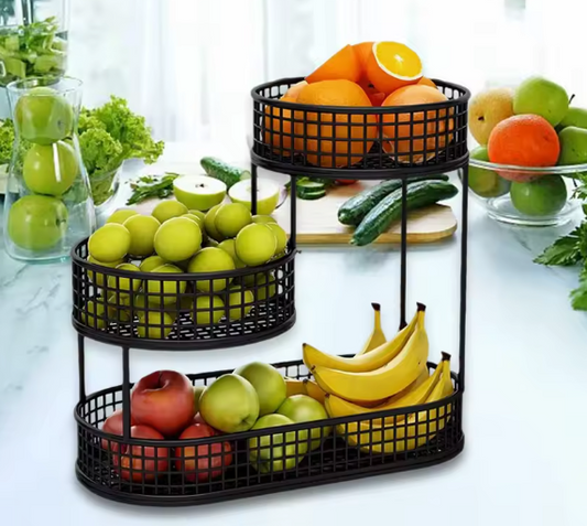 Aanrecht Fruitmand van Metaaldraad – Ruimtebesparend en Decoratief