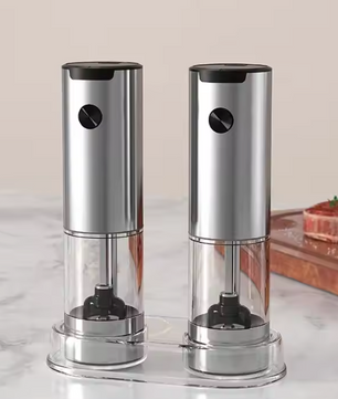 Elektrische Zout- en Pepermolen – RVS Grinder met LED & USB
