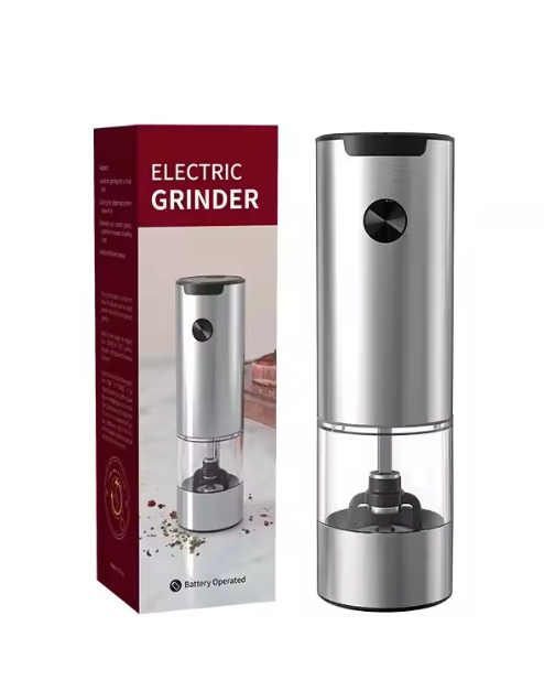 Elektrische Zout- en Pepermolen – RVS Grinder met LED & USB