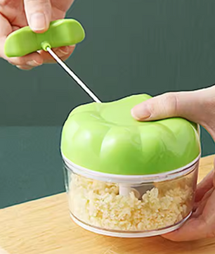 Mini knoflooksnijder en groentechopper – handmatig