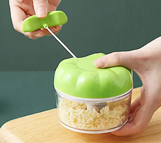 Mini knoflooksnijder en groentechopper – handmatig
