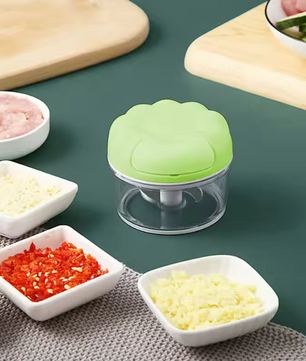 Mini knoflooksnijder en groentechopper – handmatig