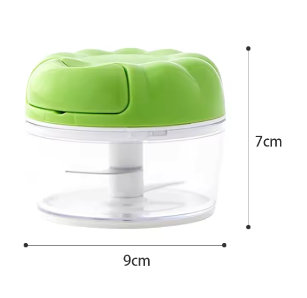 Mini knoflooksnijder en groentechopper – handmatig