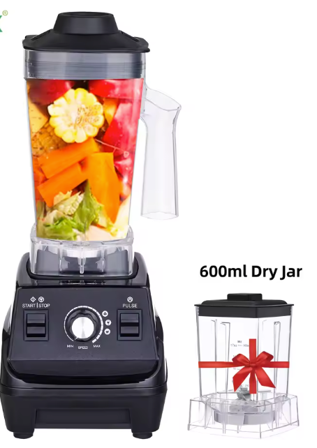 Mini blender 1800W met 2 bekers – krachtige smoothie mixer