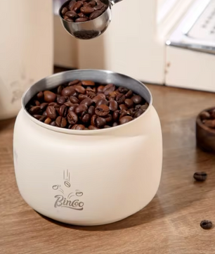 Roestvrijstalen koffieopslagbus met vacuümpomp – 400–1200 ml