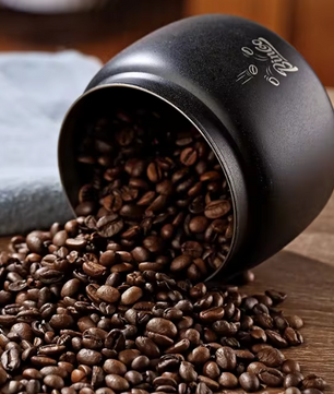 Roestvrijstalen koffieopslagbus met vacuümpomp – 400–1200 ml